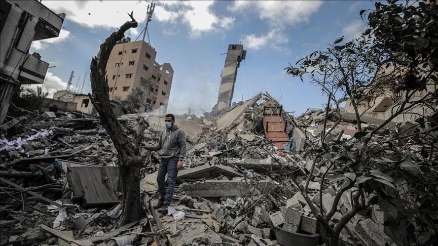 قصف دولة  الاحتلال لأبنية مدنية في غزة
