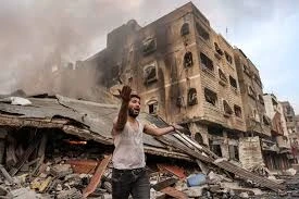 دمار خلفه قصف دولة الاحتلال على غزة