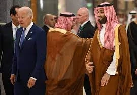 ولي العهد السعودي محمد بن سلمان والرئيس الامريكي جو بايدن
