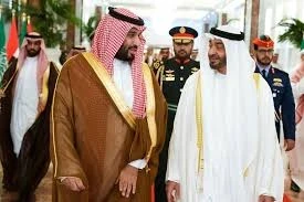 رئيس الإمارات محمد بن زايد وولي العهد السعودي مخمد بن سلمان