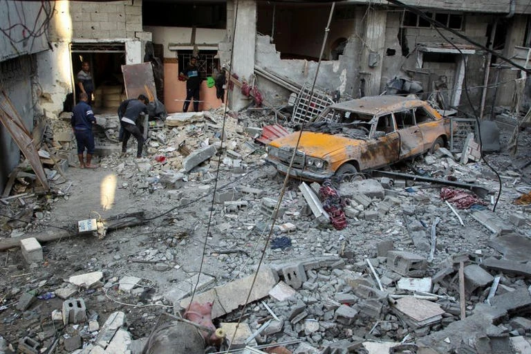 الدمار الذي ألحقته دولة الاحتلال في قصف على رفح