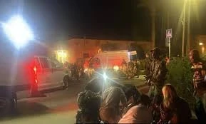 صورة ليلية لنققل الجرحى الاسرائيليين إلى المشافي
