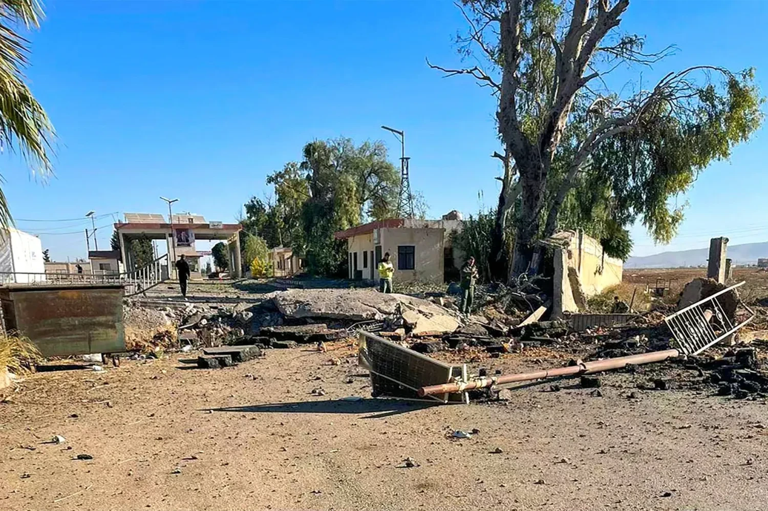 صورة أرشيفية لقصف سابق على معبر جوسية الحدودي مع لبنان