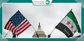 العلم السوري والعلم الامريكي