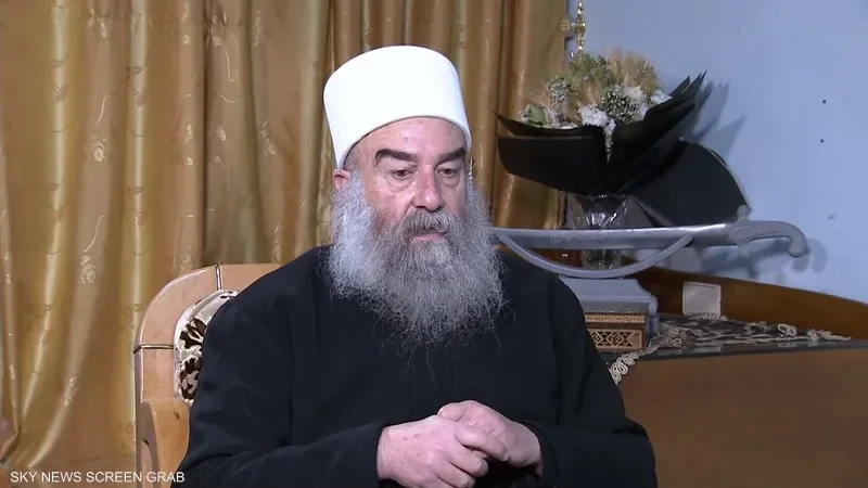 الرئيس الروحي لطائفة الموحدين الدروز، الشيخ حكمت الهجري