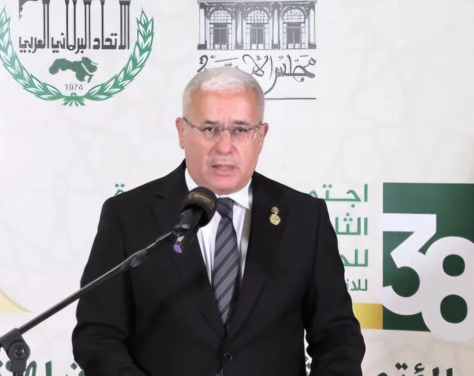رئيس الاتحاد البرلماني العربي، رئيس المجلس الشعبي الوطني الجزائري إبراهيم بوغالي/سانا
