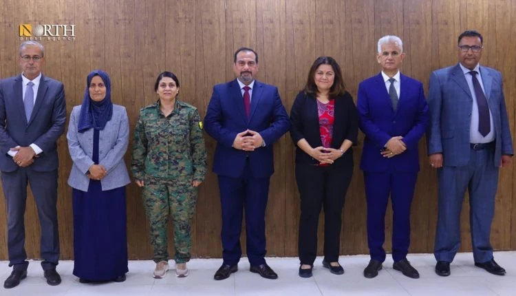 الوفد المشارك في الحوار في دمشق/نورث برس