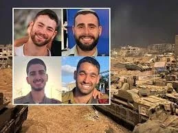 الضباط القتلى الأربعة في جيش الاحتلال في رفح