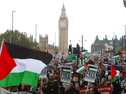 تظاهرات في بريطانيا من أجل فلسطين