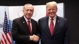 الرئيس التركي رجب طيب أوردغان ورئيس الولايات المتحدة دونالد ترامب