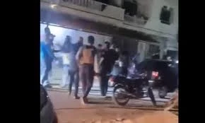 صورة التقطت بعد الهجوم على المقهى في ريف حمص