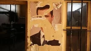 صورة لبشار الأسد بعد فراره
