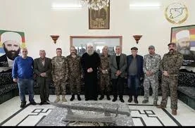 الشيخ حكمت الهدري مع ثيادات "الحرس الوطني"