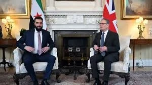 الرئيس احمد الشرع ورئيس وزراء بريطانيا  كير ستارمر
