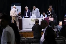 جانب من عملية الانتخابات في محافظ الحسكة