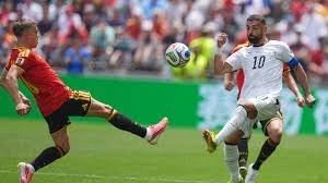 لقطة من مباراة السعودية والورغواي
