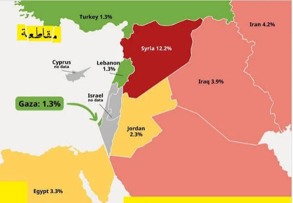 خريطة نشرها الاحتلال تظهر ضم جنوب لبنان