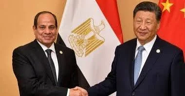 الرئيس الصيهي تشي جوبينغ والرئيس المصري عبد الفتاح السيسي