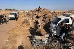 قوات الامن العام في موقع نصب منصة صواريخ لحزب الله