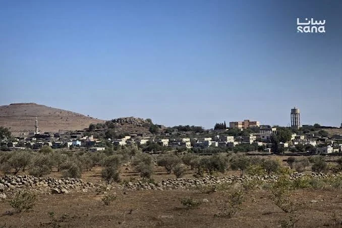 التوفل الاسرائيلي في العشة في جنوب سوريا