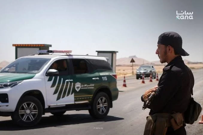 دورية أمن داخلي في ريف  حماة
