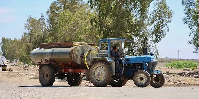 صهريج مياه الشرب لتزويد المستهكلين في درعا