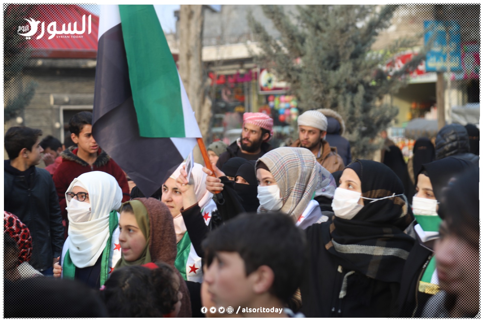 حرائر الشمال السوري يشاركن في إحياء ذكرى الثورة ( خاص السوري اليوم)