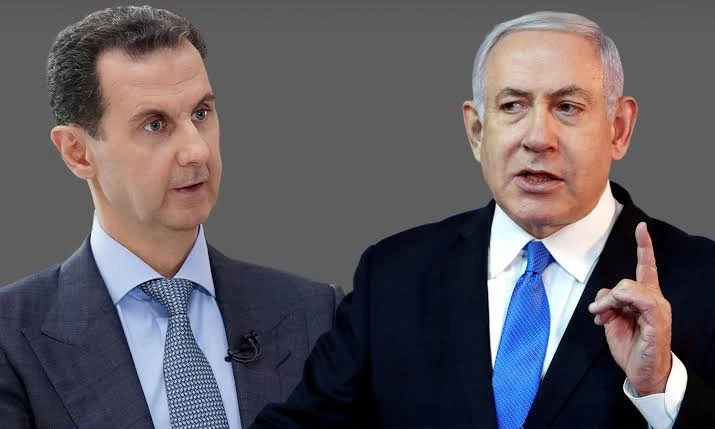 رئيس الوزراء الإسرائيلي بنيامين نتنياهو ورئيس النظام السوري بشار الأسد